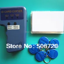RFID ручной Дубликатор 125 кГц карта копировальный аппарат писатель+ 5 шт. EM4305 перезаписываемые Метки+ 5 шт. T5577 перезаписываемые карты