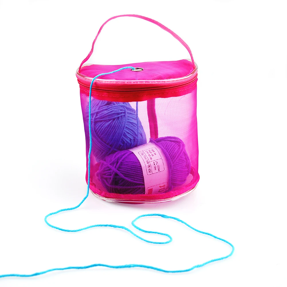 Yarn Case Yarn Storage Baskets Knitting Yarn Round Plastic Bags On