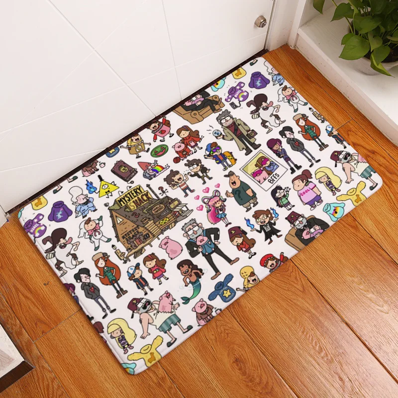 

Cartoon Animals Decor Kitchen Mat Chinchilla Dachshund Indoor Carpets Kids Present Pen Anime Japan Large Sponge Coral Fleece Rug