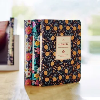 Kawaii Leather Floral Diary/schedule/planner notebook 1