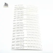 720 шт./лот 0603 SMD многослойный керамический конденсатор MLCC чип конденсатор комплект 6,3 V-50 V 1PF-10UF 010J-106K высококачественный продукт