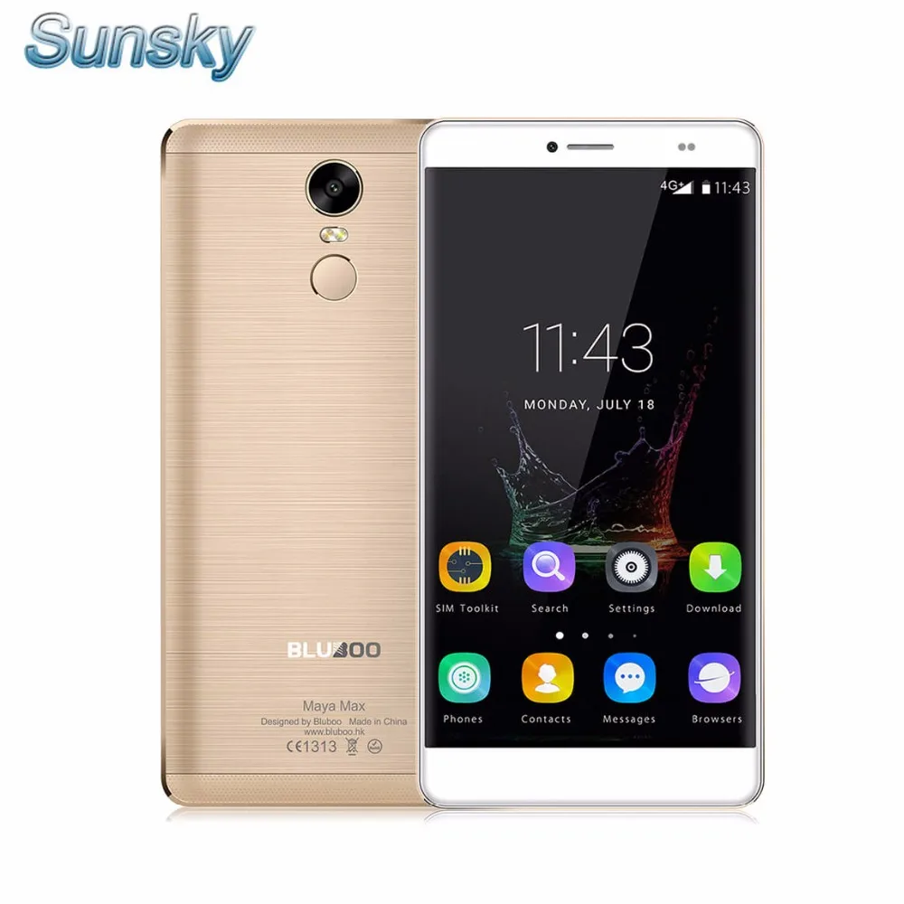 Original Bluboo Maya Max 6 0 Android 6 0 3GB 32GB Smartphone 64bit 4200mAh MTK6750 Octa