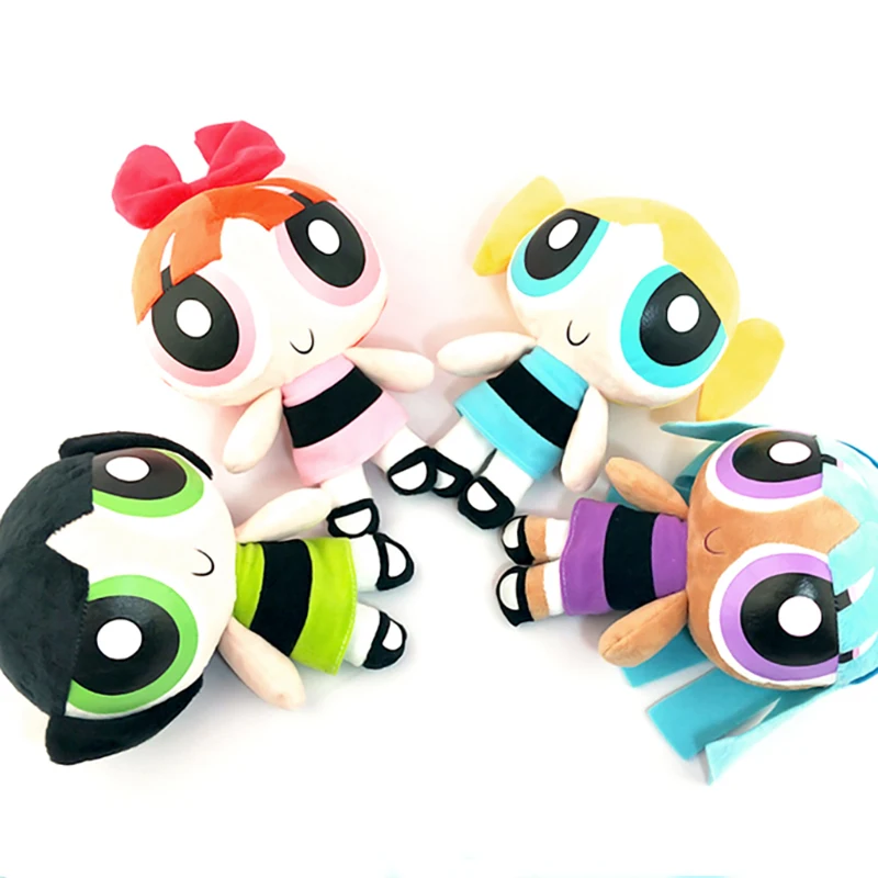 FGHGF ТВ фильм Powerpuff Girls Bubbles Blossom Buttercup плюшевые куклы мягкие игрушки для детей