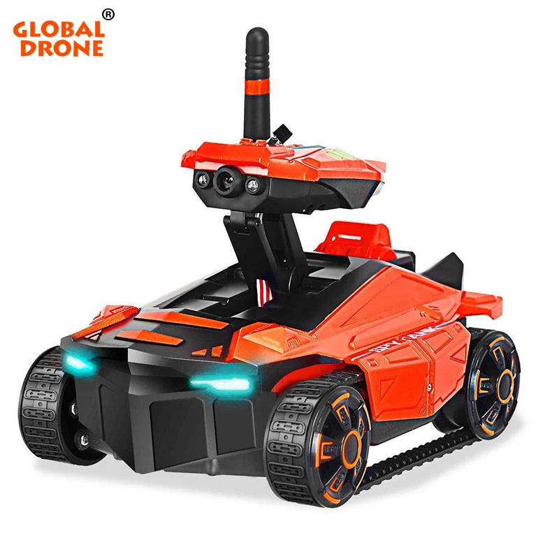Global Drone Smart RC Tank Wifi FPV Camera App Control Voiture Telecommande Robot Toys Tank RC Car Toys for Boys Global Drone Smart RC Tank Wifi FPV Camera App Control Voiture Telecommande Robot Toys Tank RC Car Toys for Boys