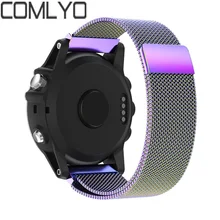 Новые яркие часы ремешок для Garmin Fenix 3 Браслет Ремешок Замена Миланезе магнитные Петля Нержавеющая сталь магнитный замок группа