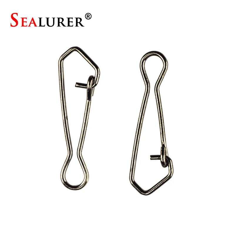 

20pcs Stainless Steel Fishing swivels Hooked Snaps 2#4#6# Tested 26-57kg Swivel Rolling Snap Fishing Tackle