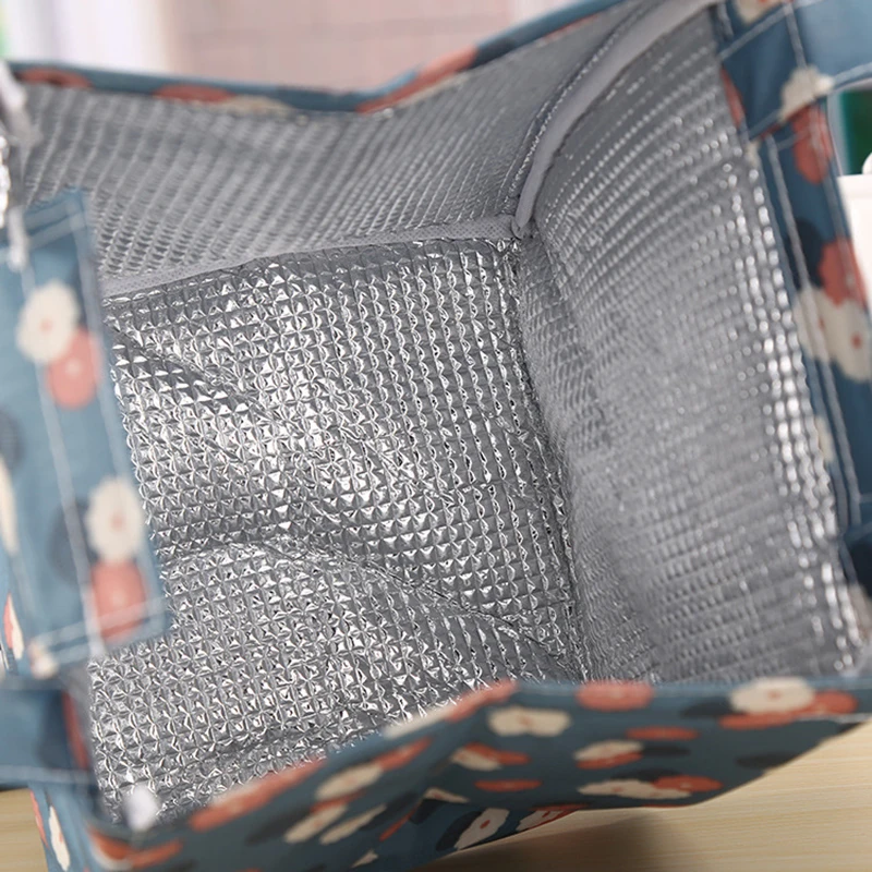 Baispo Высококачественная полиэфирная Портативная сумка для еды с теплоизоляцией, Детская школьная коробка для обеда, сумочка для продуктов, различные узоры