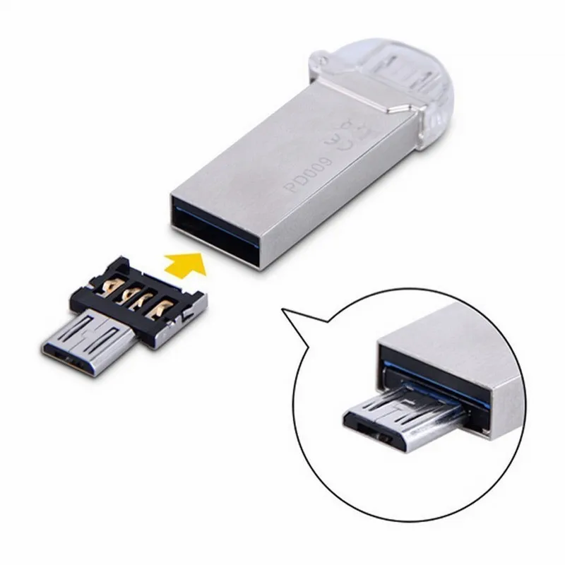 2 шт. микро USB адаптер MicroUSB OTG разъем мини OTG адаптер для Xiaomi huawei смартфон USB флэш-накопитель кабель адаптер