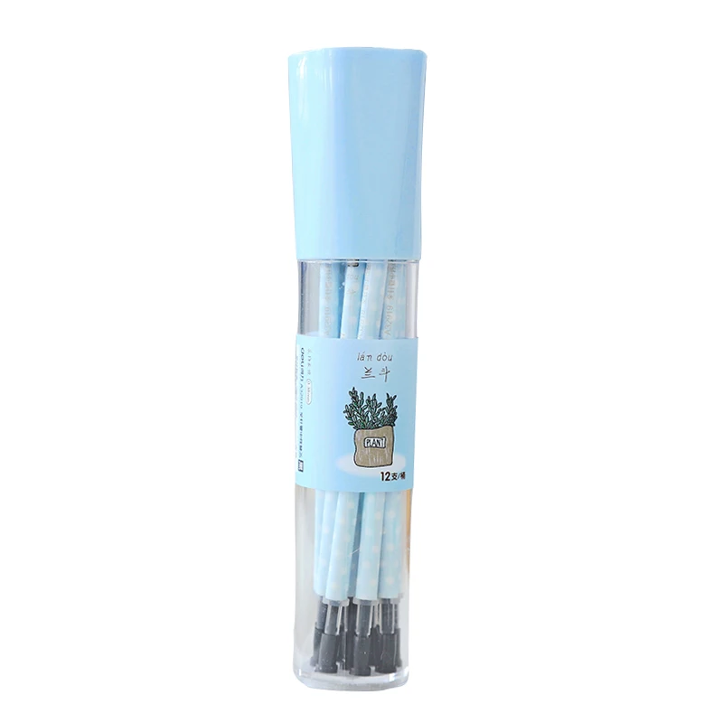

MIRUI Bottle gel Pen Refill Student 0.38mm Black Fresh Cute refill Learning Stationery