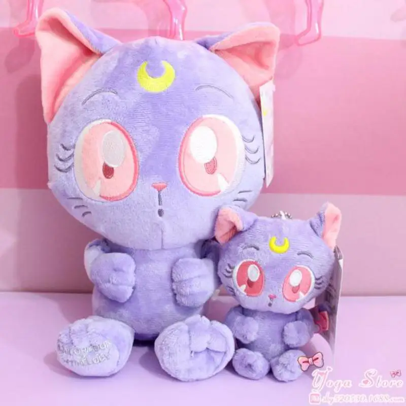 Мультяшные милые животные Сэйлор Мун Луна Кот плюшевый каваи брелок подвесные