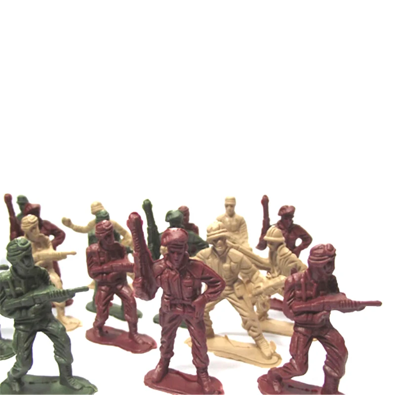 50 шт. 5 см Пластиковый Солдат модель Второй мировой войны солдат военные игрушки лучший день рождения Рождественские подарки для мальчиков Игрушки для детей