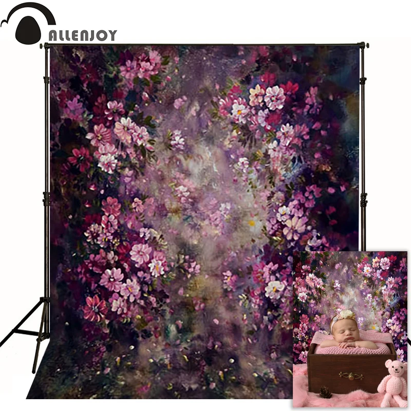 Koop Allenjoy Bloem fotografie achtergrond Lente Bruiloft schilderij achtergrond fotostudio pasgeboren baby kind photophone photocall