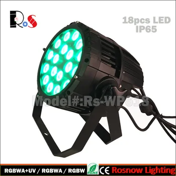 

8pcs/lot 18x12W LED Par RGBWA 5 in 1 LED dj DMX par64 outdoor stage lighting for tours
