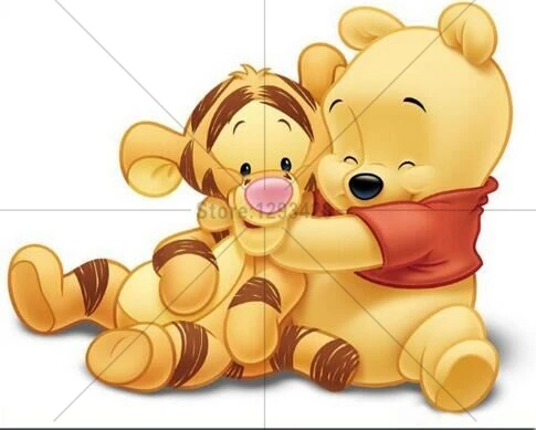 

New diy 5d Diamond Embroidery 3d Diamond Painting Cartoon Winnie The Pooh Diamond Painting Cross Stitch Rhinestone Decoration