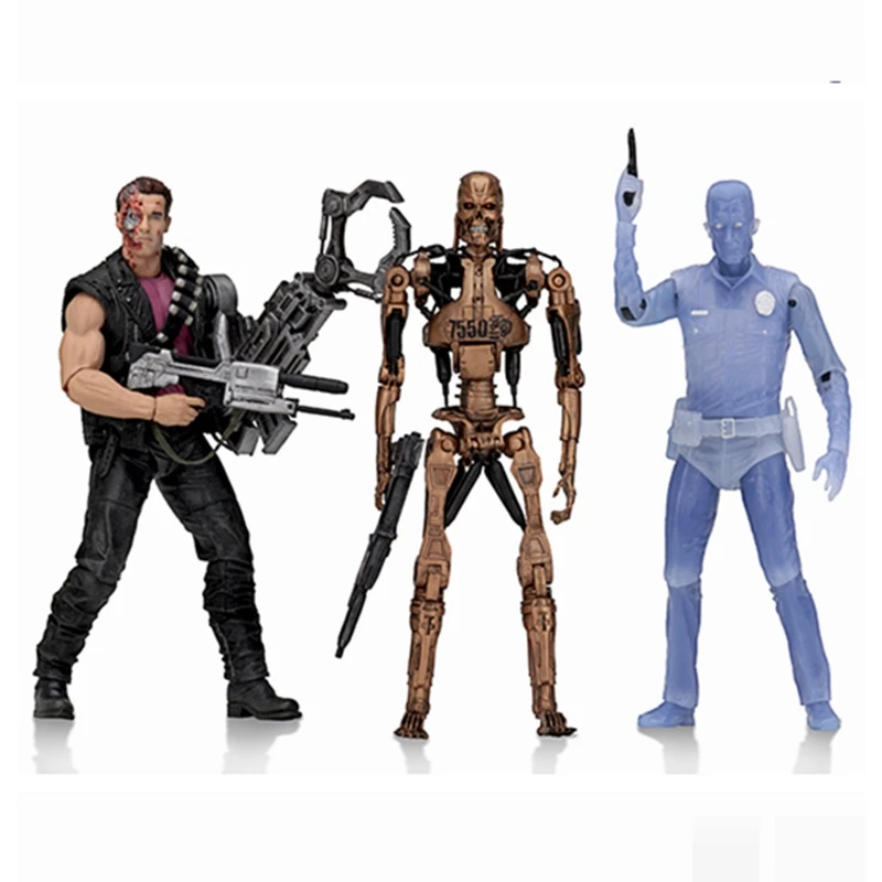 NECA Терминатор T1000 T800 металлический пюре Терминатор фигурка игрушка кукла Коллекция Модель подарок