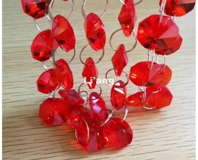 Red crystal garland clearance