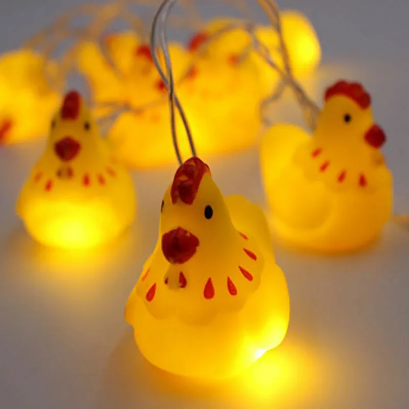 

1.5M 10LED Pet Hen Night lamp Christmas Garland Fairy String Lights for Kid Children's Room Party Wedding Decoration