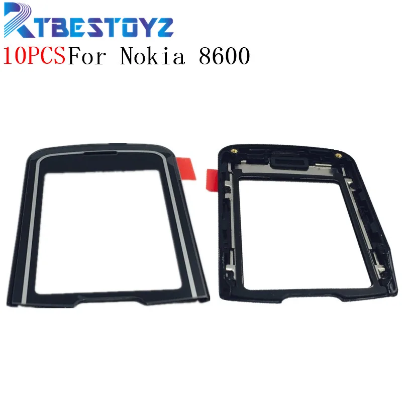RTBESTOYZ 10PCS/Lot New LCD Front Glass Screen Outer Lens With Frame For Nokia 8600 Luna | Мобильные телефоны и