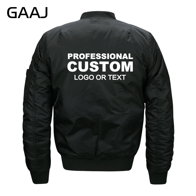 Для дропшиппинг 10% скидка GAAJ Заказные куртки мужские флисовые куртки с принтом уличная Военная теплая зимняя ветровка 8XL GAC009 - Цвет: Thin Black