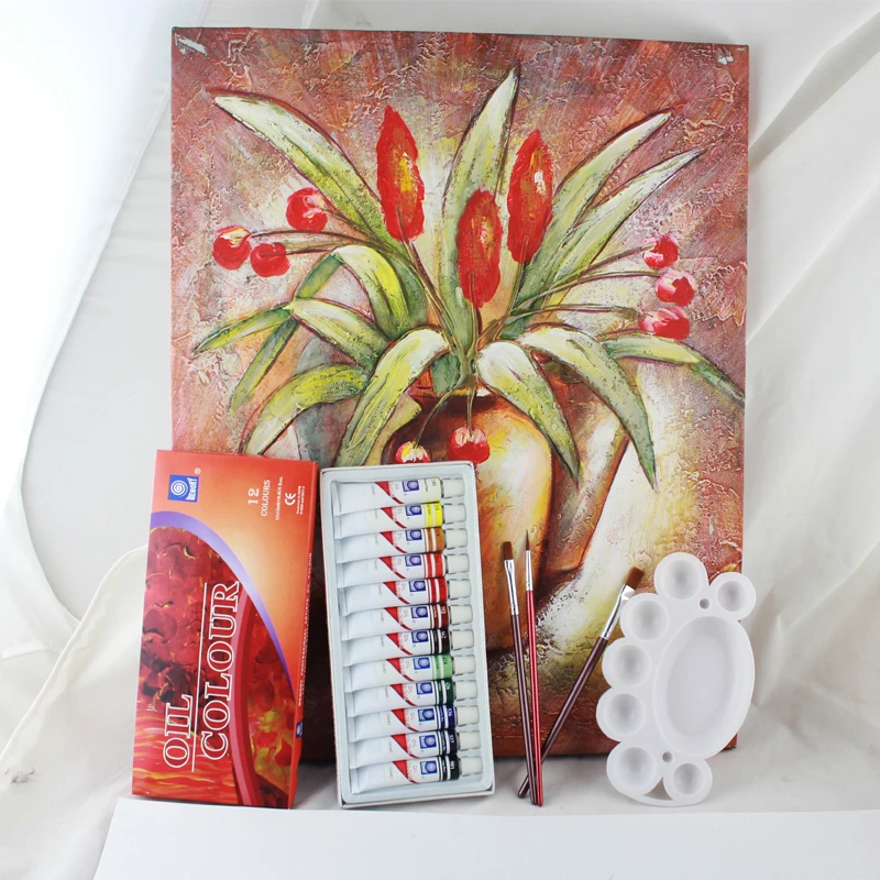 Billig professionelle marke rohr Öl malt kunst für Künstler leinwand pigment kunst liefert zeichnung 12 ml 12 farben malwerkzeug gesetzt