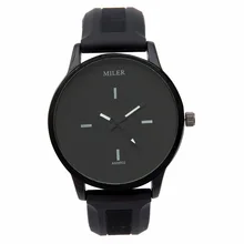 HOT Black and White MILER Ladies Watches Women Quartz Simple Popular Korea Style Silicone Wrist Watch