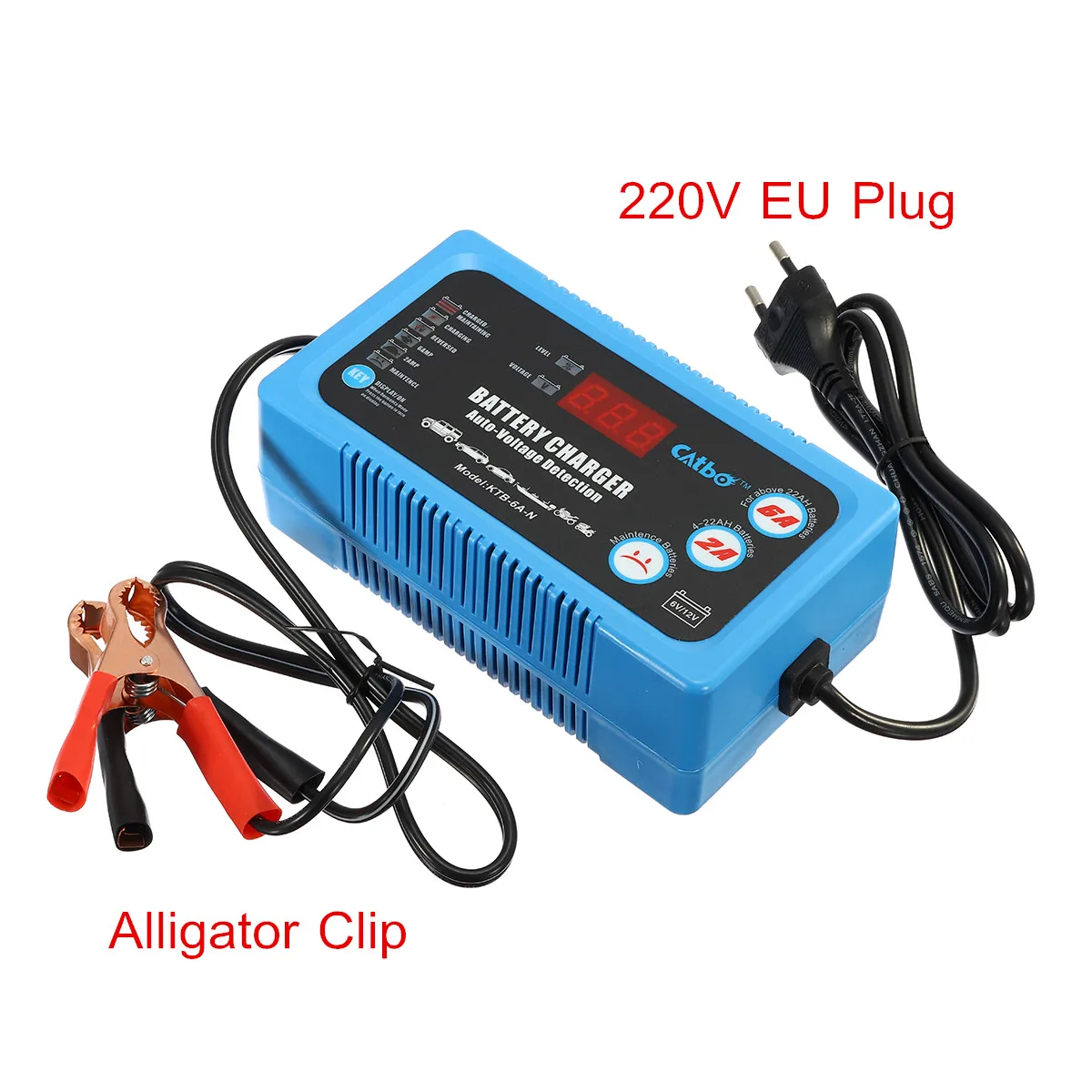 220V 6V 12V 120AH Car Battery Charger Automatic Intelligent Pulse font b Repair b font Type