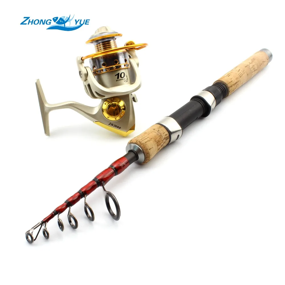 

New High Quality 2.1m 2.4m 2.7m Fishing Rod Set and Metal Spoon Reel Lure Spinning Fishing Reel Set Kit Fishing Tackle