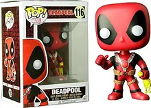 Oficial exclusivo funko pop marvel: deadpool com borracha frango vinil figura de ação collectible modelo brinquedo com caixa original(China)