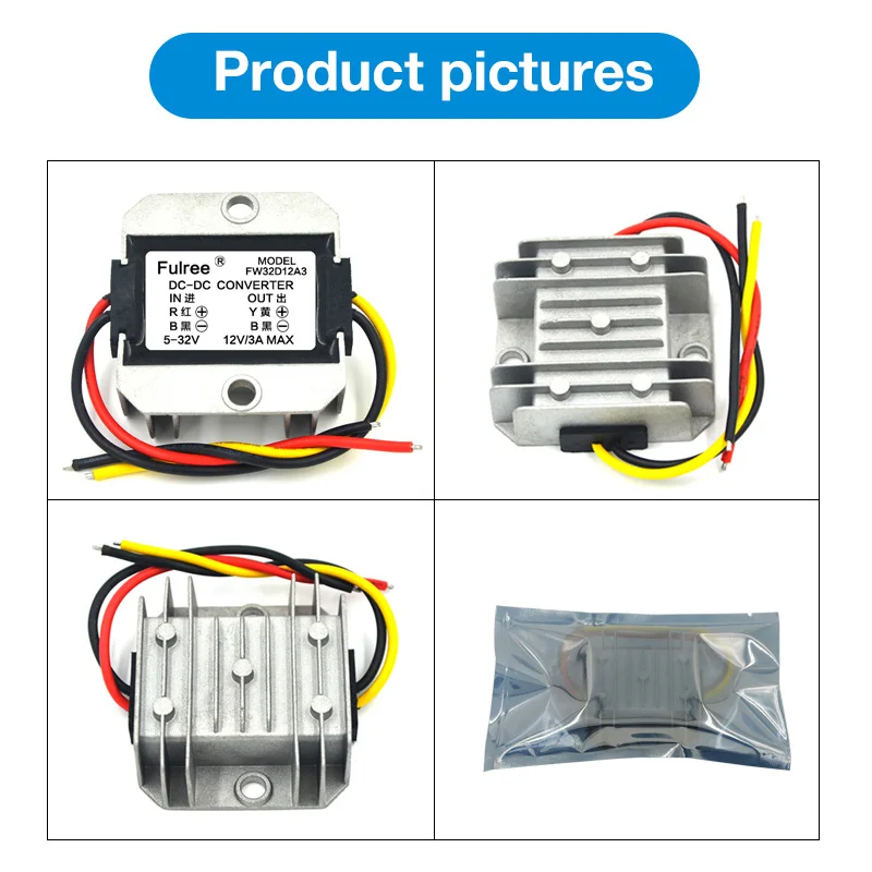 Водонепроницаемый конвертеры DC/DC понижающий 12/24/36/48V 5V 2A Управление автомобиля модуль автоматического защита Питание конвертер
