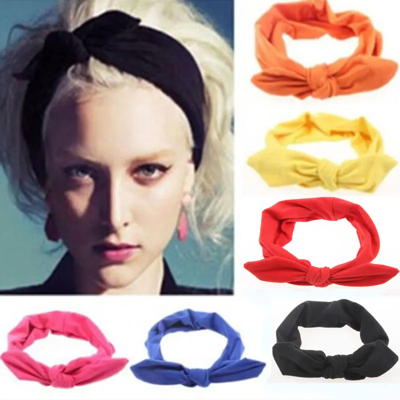 1Pcs Rabbit Headbands Cute Fashion Turban Headwear Simple Generous