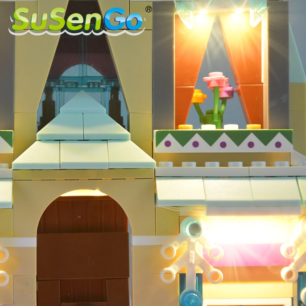 SuSenGo Led Light Kit For Frozen Princess Arendelle Romantic Castle Building Brick Light Compatible With 41068 07045 SuSenGo Led Light Kit For Frozen Princess Arendelle Romantic Castle Building Brick Light Compatible With 41068 07045