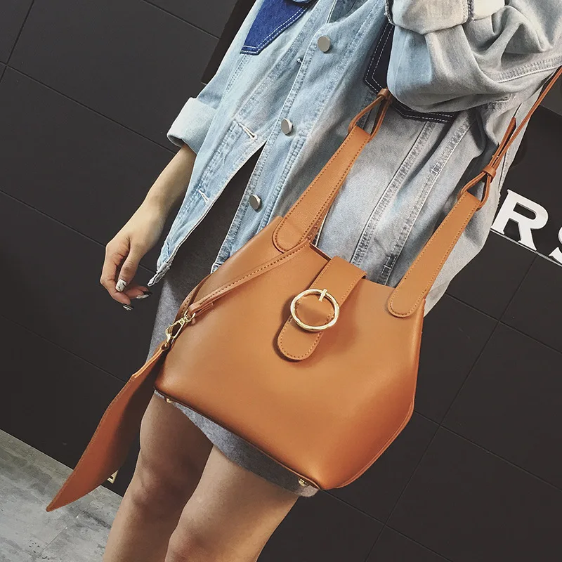 

Women Bags New Bucket Packages Leisure Large-capacity Package European And American Fashion Handbags Shoulder Messenger Bag