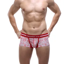 Бренд SEOBEAN сексуальное нижнее белье мужские шорты-боксеры с принтом хлопковые мужские трусы оптом мужские боксеры