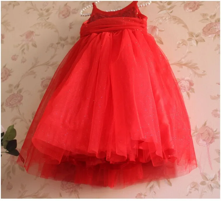 Платье для маленьких девочек платье для малышек с очень тонкой шёлковой сеткой для вуалеток бальная детская одежда с пайетками и блестками для вечеринок рождественское платье 2 цвета