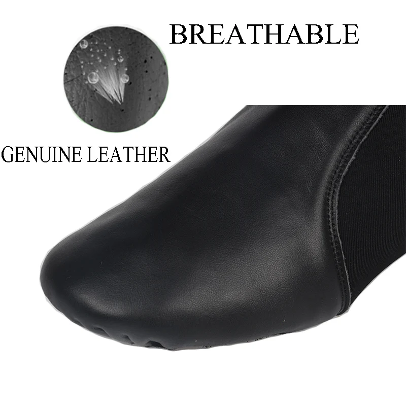 HROYL Jazz Dance Shoes For Men And Women Genuine Leather Standard Dance Shoes Unisex Casual Sneakers dance shoes