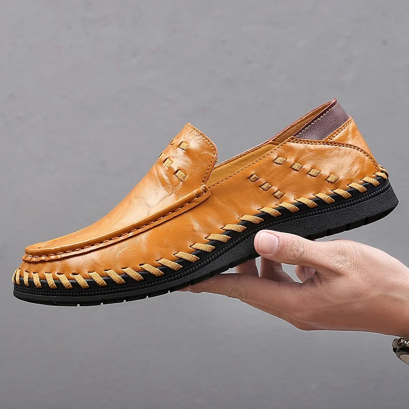 Мужская обувь ручной работы; сезон весна-осень; Мужская обувь из натуральной кожи в британском стиле; Классическая Повседневная мужская обувь; Scarpe; большие размеры 38-47