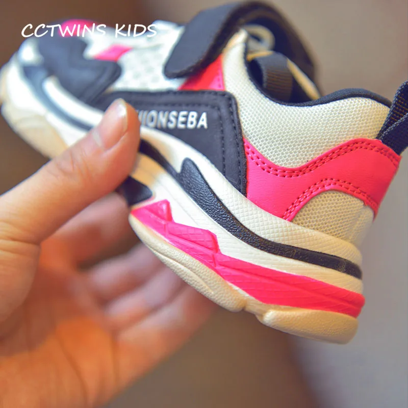 CCTWINS KIDS/ г.; Весенняя сетчатая обувь для маленьких мальчиков; Детские Модные Повседневные спортивные кроссовки для маленьких девочек; Брендовые спортивные кроссовки белого цвета; F2061