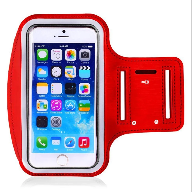 Ponsel Ban Lengan untuk 4 ''4.5'' 4.7 ''5'' 5.5 ''Inch Ponsel Olahraga Pemegang Case untuk iPhone huawei Samsung Xiaomi Handphone Lari