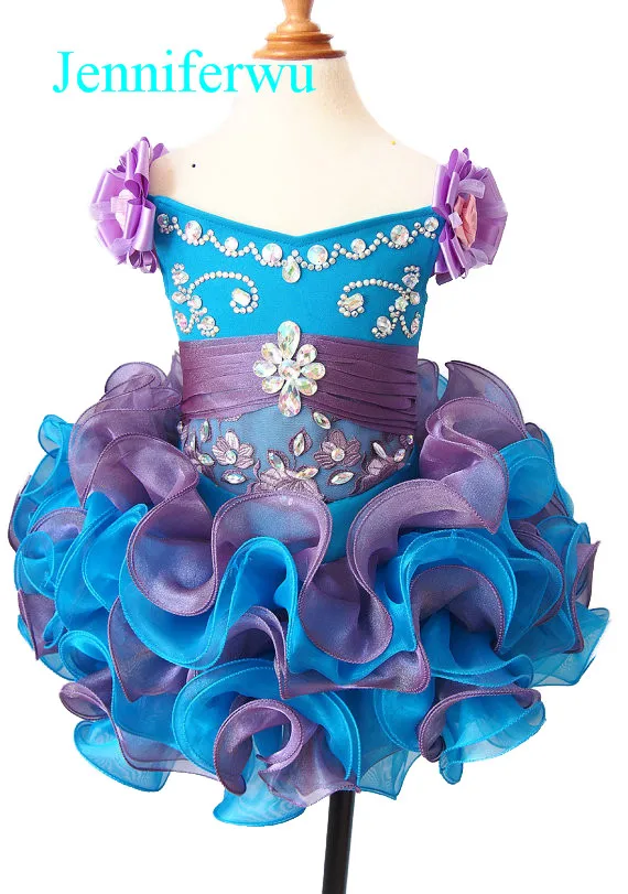 

baby doll skirt little girl pageant dress 1T-6T G026-8