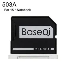 Минидрайв Алюминиевый адаптер карты памяти ноутбук TF MicroSD металлический датчик для считывания для Macbook Pro retina 15 ''(Mid 2012/Early 2013