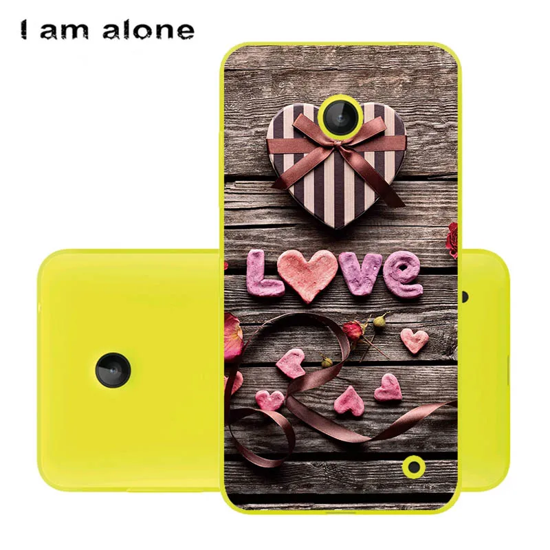 Чехлы для телефонов I am alone для microsoft Nokia Lumia 630 4,5 дюйма, жесткий пластиковый мобильный Модный Цветной чехол для Nokia 630