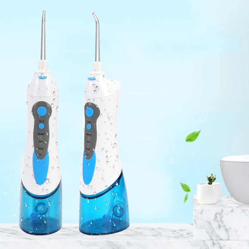 Беспроводной Оральный ирригатор портативный перезаряжаемые зуб очищение, отбеливание с 3 режимами зубная водная струя советы, путешествия и домашнего использования