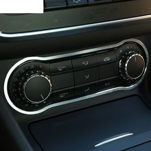 Garniture de panneau de climatisation en alliage d'aluminium, accessoire de voiture, pour Mercedes Benz GLA CLA 200 220 A180 B200