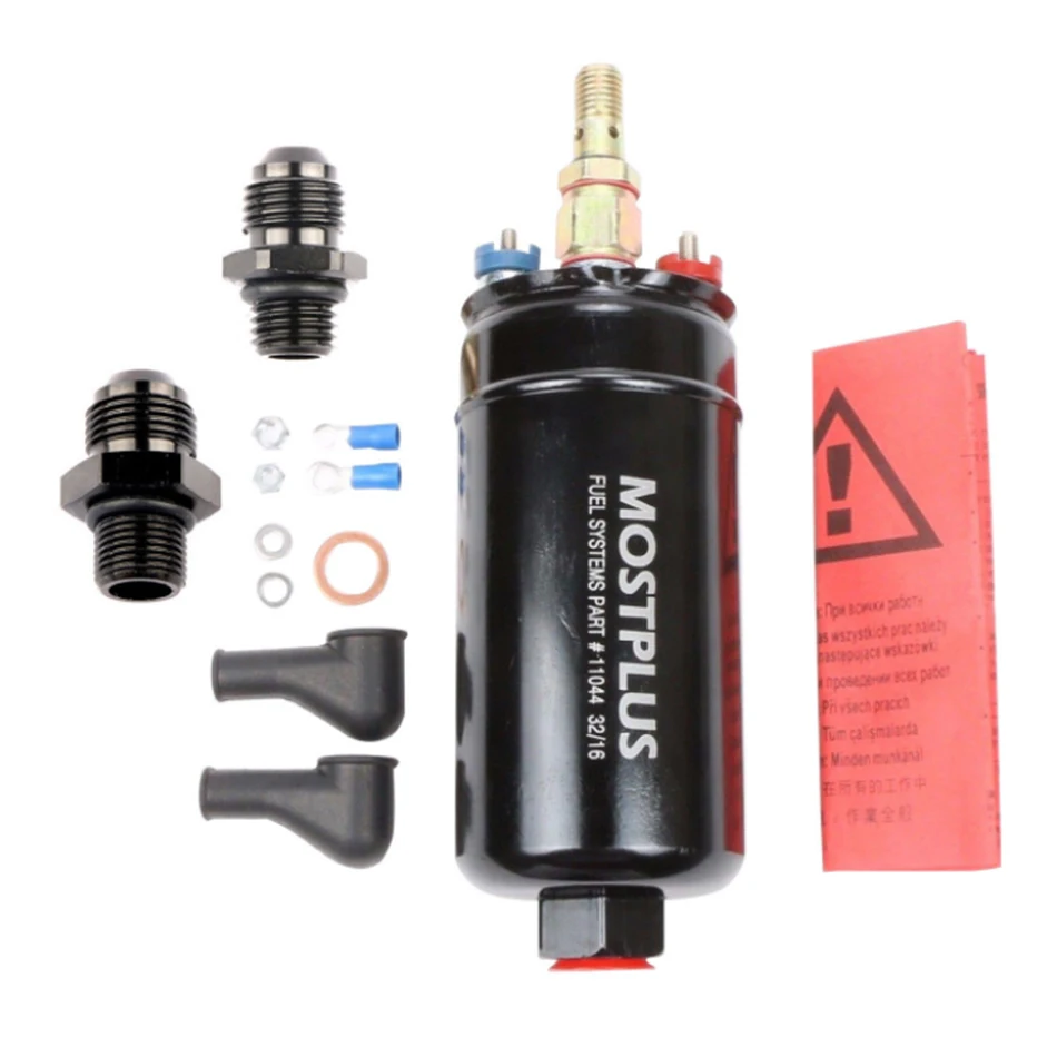 

MOSTPLUS 300LPH Universal External Inline Fuel Pump Replaces High Quality Fuel Pump 12V Gasoline Pumps Low Pressure Petrol Pumps