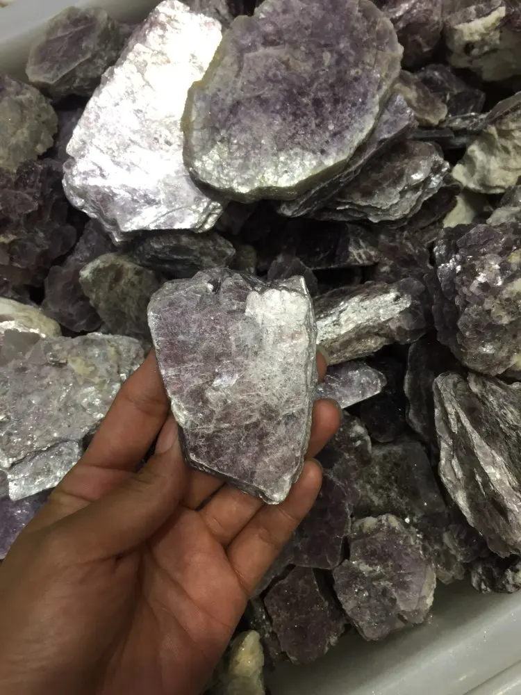 

1kg drop shipping Natural rough lepidolite Crystal gemstone meditation reiki healing raw mineral lepidolite crystal specimen