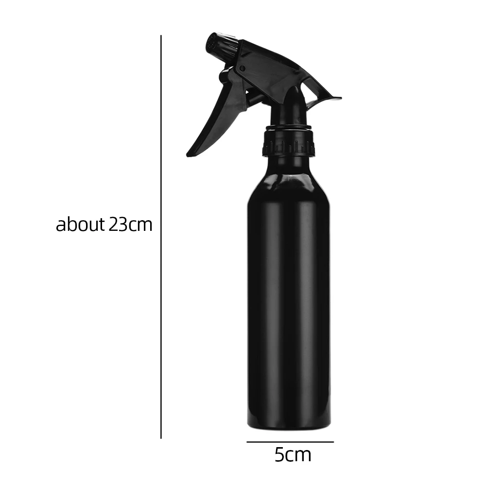 Portable Aluminum Sprayer Spray Bottle Garden Flowers Mini Spray Bottle Water Sprayer Tool Hand Pressure Trigger Sprayer Bottles - Цвет: Black