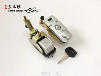 

Bus part passenger/side door lock/ key 610 white for yutong / zhongtong /kinglong /higer bus free shipping one piece