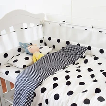 9 шт./компл., детская кроватка с рисунком, постельное белье для новорожденных, комплект хлопковой детской кроватки для девочек и мальчиков, Комплект постельного белья для малышей, бамперы, одеяло простыни, подушка