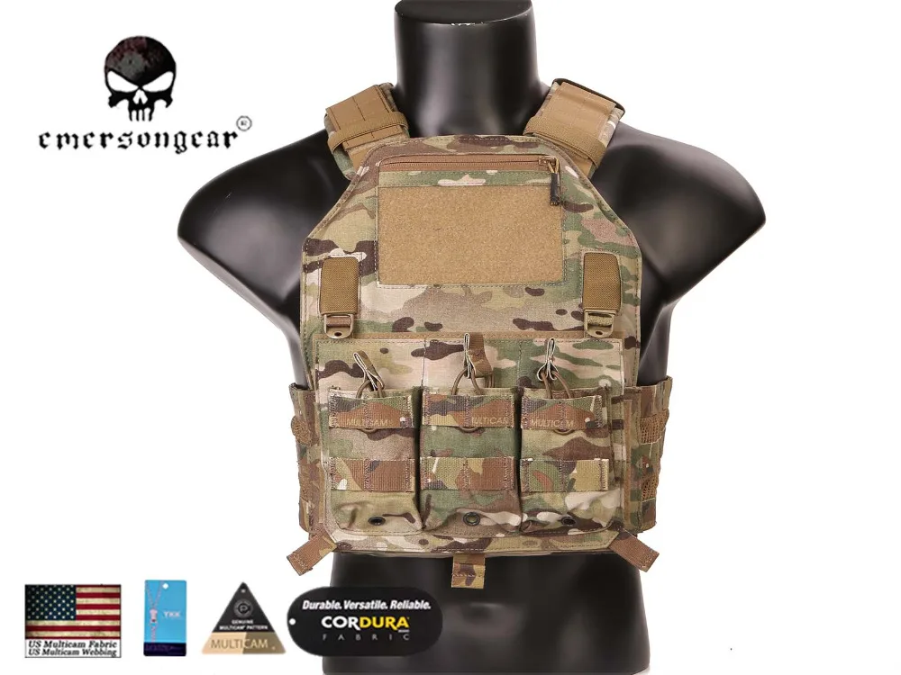 Emersongear 420 несущая пластина тактический жилет открытый стрельба военный Molle Combat 420 жилет EM7362 мультикам черный