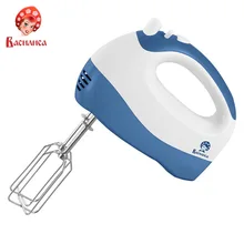 Миксер ВАСИЛИСА МК1-300 белый с синим: мощность 300Вт,режим "Турбо", 5 скоростных режимов